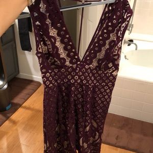 Free people purple mini dress